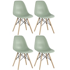 Комплект стульев Stool Group DSW серо-зеленый x4 УТ000035179