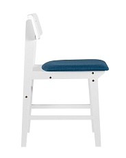 Комплект стульев Stool Group ODEN WHITE мягкое сидение синее 2шт. MH52035 WHITE APPLE-7 BLUE X2 3