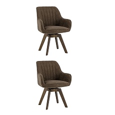 Комплект стульев Stool Group вращающийся MANS коричневый 2 шт. LW1908-SV FG11303-7 X2