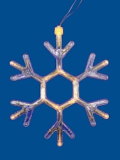 Подвесной светодиодный светильник «Снежинка» Uniel ULD-H1819-012/STA/3AAA Warm White IP20 Snowflake UL-00007251 1