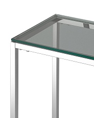 Консоль Stool Group ТАУН 115х30 прозрачное стекло сталь серебро ECST-022 1