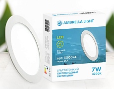 Встраиваемый светодиодный светильник Ambrella light DLR 300074 1