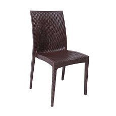 Садовое кресло AksHome Palermo PP, пластик, коричневый 94016
