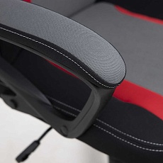 Игровое кресло AksHome Flaviy черный/серый/красный, ткань 86379 3