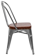 Барный стул Tolix Soft серебристый LF818C GREY 7083+PU7002 1