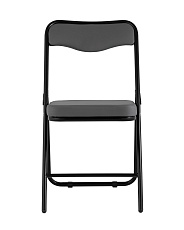 Складной стул Stool Group Джонни экокожа серый каркас черный матовый fb-jonny-eco-17 2
