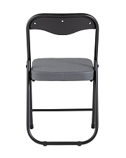 Складной стул Stool Group ДЖОН каркас черный обивка экокожа серая RS04K-904-01 3