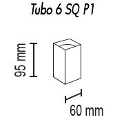 Потолочный светильник TopDecor Tubo6 SQ P1 11 1