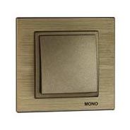 Рамка 1-постовая Mono Electric Style Aluminium бронза 107-810000-160 1