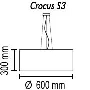 Подвесной светильник TopDecor Crocus Glade S3 01 334g 1