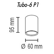 Потолочный светильник TopDecor Tubo6 P1 24 1