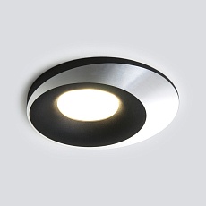 Встраиваемый светильник Elektrostandard 124 MR16 черный/серебро a053358 3
