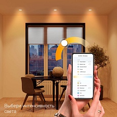 Встраиваемый светодиодный светильник Gauss Smart Home 2020122 2