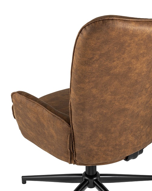 Поворотное кресло Stool Group Ирис вращающееся иск.замша коричневая IRIS BROWN фото 6