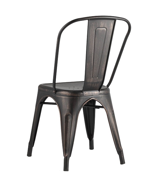 Барный стул Tolix черный/патина золото YD-H440B MS-01-1 фото 4