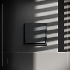 Выключатель с самовозвратом встраиваемый Voltum S70 одноклавишный 10А, (графит) VLS010607 2