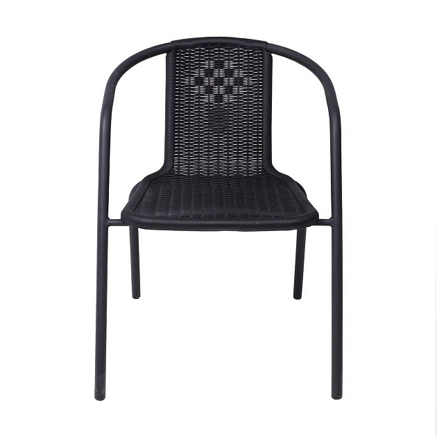 Садовое кресло AksHome Verona PE, иск.роттанг-черный/сталь-черная 94002 фото 12