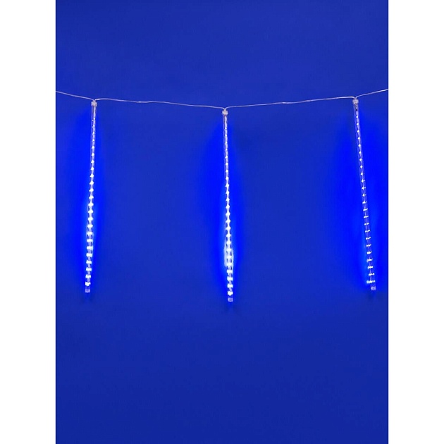 Уличная светодиодная гирлянда Uniel занавес 220V синий ULD-E1505-336/DTK BLUE IP44 TWISTED METEOR UL-00000167 фото 