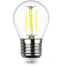 Лампа светодиодная филаментная REV G45 E27 5W 4000K дневной свет шар 32484 3 1