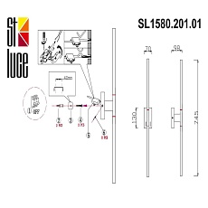 Настенный светодиодный светильник ST Luce Ralio SL1580.201.01 1