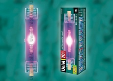 Лампа металлогалогеновая Uniel R7s 70W прозрачная MH-DE-70/PURPLE/R7s 04849 1