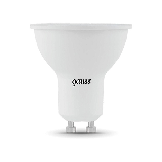 Лампа светодиодная Gauss GU10 9W 3000K матовая 101506109 фото 6