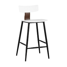 Полубарный стул Stool Group ANT пластиковый белый 8333A white