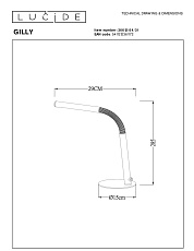 Настольная лампа Lucide Gilly 36612/04/31 1