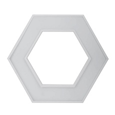 Подвесной светодиодный cветильник Geometria ЭРА Hexagon SPO-124-W-40K-051 51Вт 4000К белый Б0050556 3