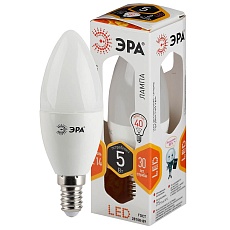 Лампа светодиодная ЭРА E14 5W 2700K матовая LED B35-5W-827-E14 Б0018871 1