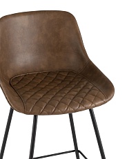 Полубарный стул Stool Group TEXAS экокожа коричневый 9090C MAP/9 1