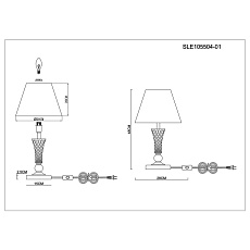 Прикроватная лампа Evoluce Reimo SLE105504-01 1