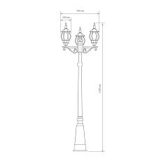 Садово-парковый светильник Elektrostandard Classic a025753 2