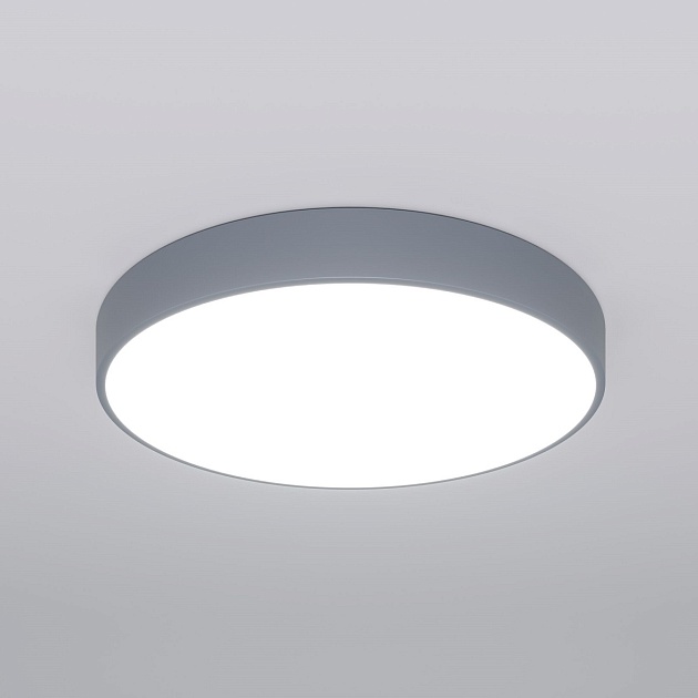 Потолочный светодиодный светильник Eurosvet Entire 90320/1 серый фото 