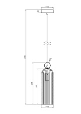 Подвесной светильник Maytoni Antic MOD302PL-01GR 1