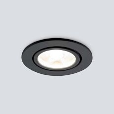Встраиваемый светодиодный светильник Elektrostandard 15272/LED черный a056031 1