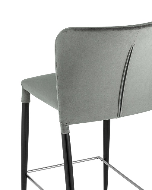 Полубарный стул Stool Group Лори велюр серый vd-lori-plb-b26 фото 7