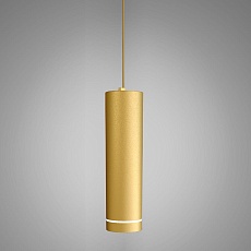 Подвесной светодиодный светильник Elektrostandard DLR023 12W 4200K золото матовый a047679 1