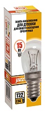 Лампа накаливания для духовки Jazzway E14 15W 2700K прозрачная 3329136 1