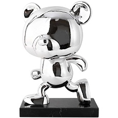 Статуэтка настольная ArtHomeDecor BUSY BEAR 6710 M SILVER