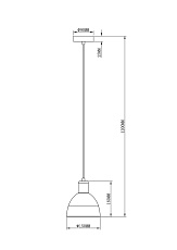 Подвесной светильник Moderli Irina V2711-1P 5