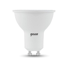 Лампа светодиодная Gauss GU10 5W 4100K матовая 101506205 5