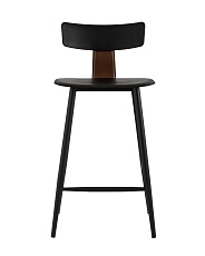 Полубарный стул Stool Group ANT пластиковый черный 8333A black 1