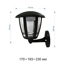 Уличный настенный светодиодный светильник Apeyron Дели 11-188 1