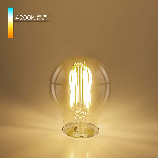 Лампа светодиодная филаментная Elektrostandard E27 12W 4200K прозрачная BLE2756 a056253 фото 