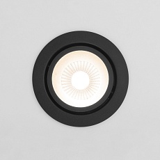 Встраиваемый светодиодный светильник Elektrostandard Nulla 15267/LED 7W 3000K BK/BK черный/черный a063972 2