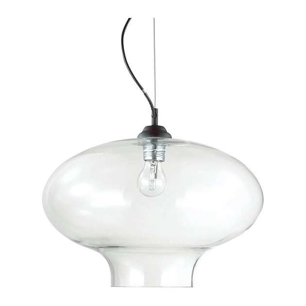 Подвесной светильник Ideal Lux Bistro SP1 Round Trasparente 120898 фото 