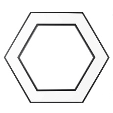 Подвесной светодиодный cветильник Geometria ЭРА Hexagon SPO-123-B-40K-045 45Вт 4000К черный Б0050555 4