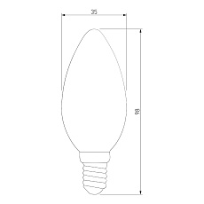 Лампа светодиодная филаментная Elektrostandard BLE1426 E14 9W 4200K прозрачная a050132 1