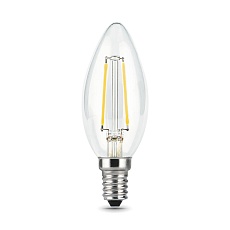 Лампа светодиодная филаментная Gauss E14 9W 4100К прозрачная 103801209 4